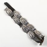 Southwester Sterling Silver Concho Belt