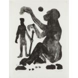 A.R. Penck "Begegnung (Encounter)" Lithograph