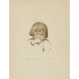 W. Herbert Dunton Portrait Petra Etching