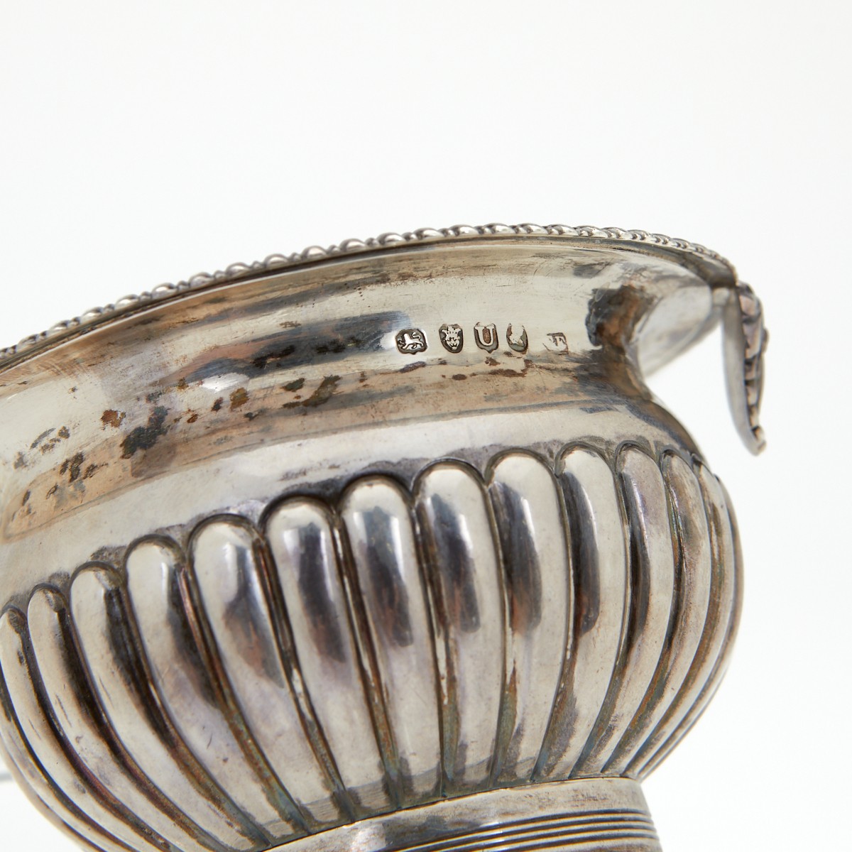 English Sterling Wine Funnel 19th c. - Image 7 of 7