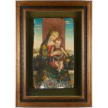 Madonna and Child Painting on Panel - Damaged