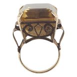 Women's 14K Yellow Gold Citrine Ring