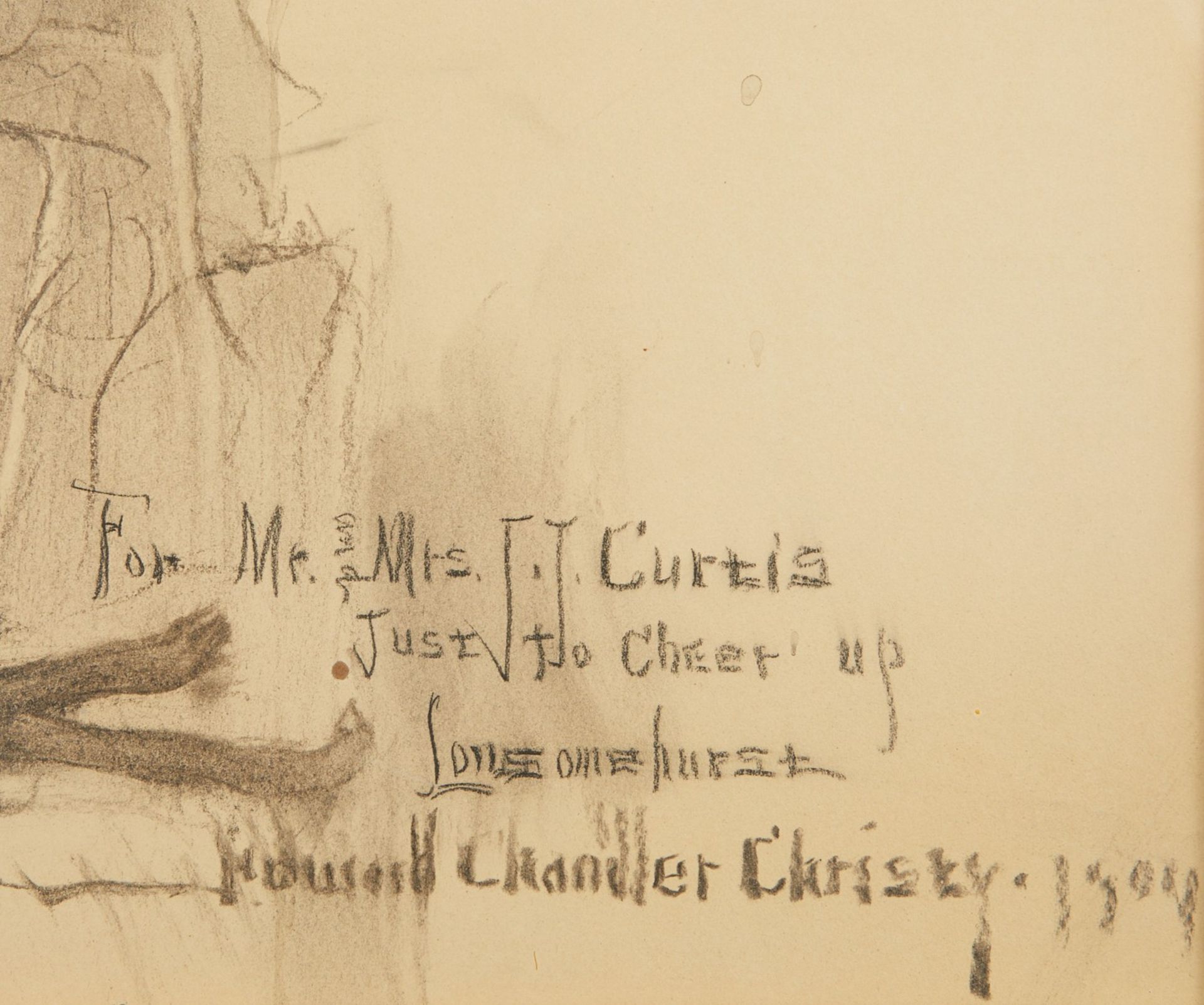 Howard Chandler Christy Charcoal on Paper Fresh Milk - Bild 3 aus 6