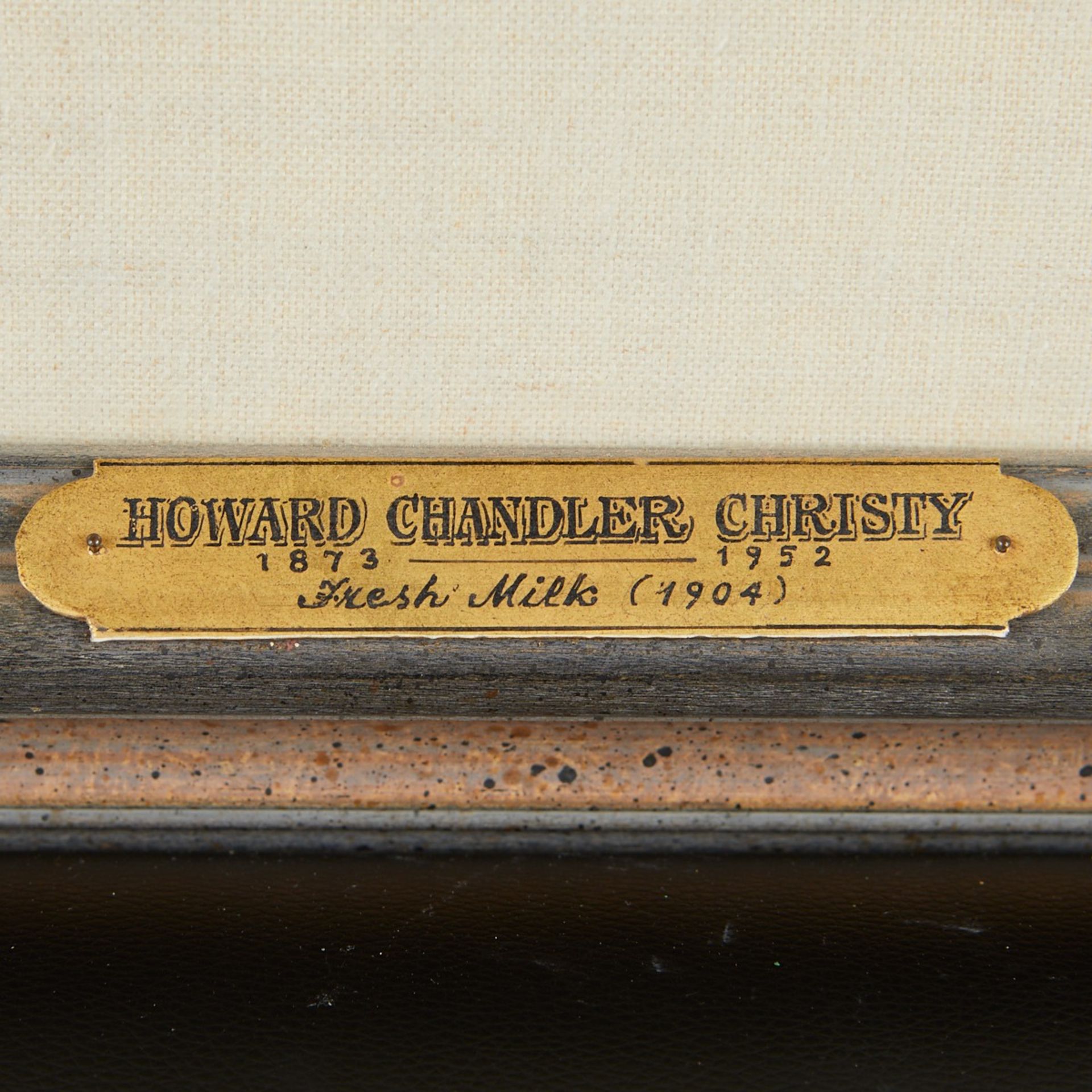 Howard Chandler Christy Charcoal on Paper Fresh Milk - Image 4 of 6