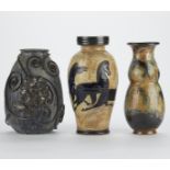 Grp: 3 Roger Guerin & Edgard Aubrey Ceramic Vases