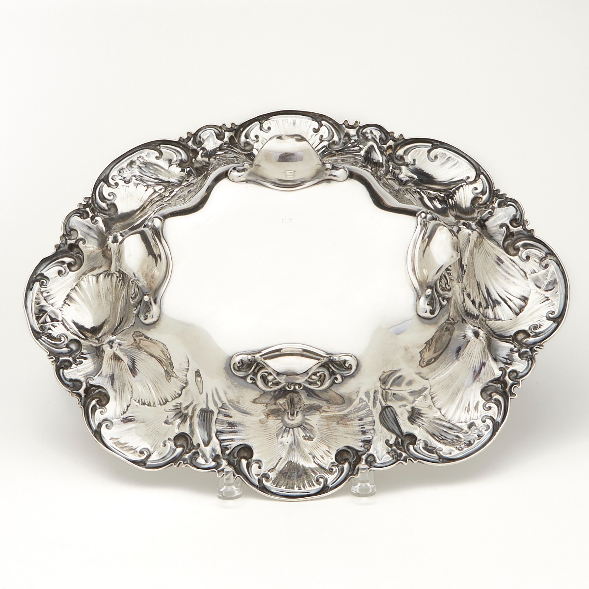 Large Whiting Sterling Art Nouveau Platter - Image 3 of 5