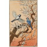 Toshi Yoshida Woodblock Print Birds Spring