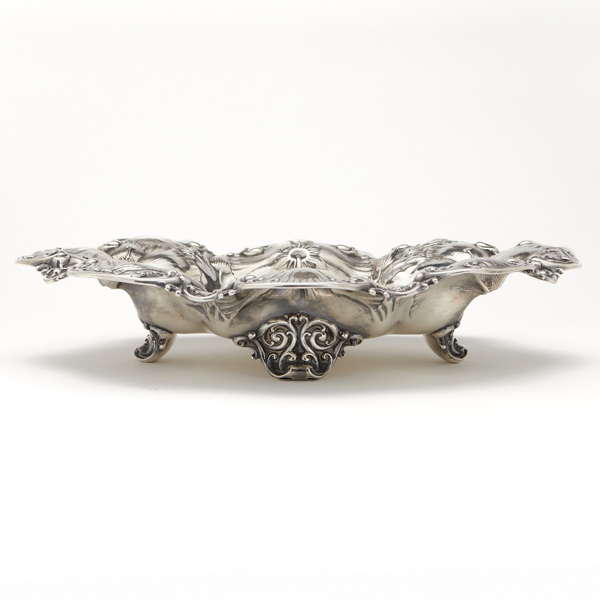 Large Whiting Sterling Art Nouveau Platter - Image 2 of 5