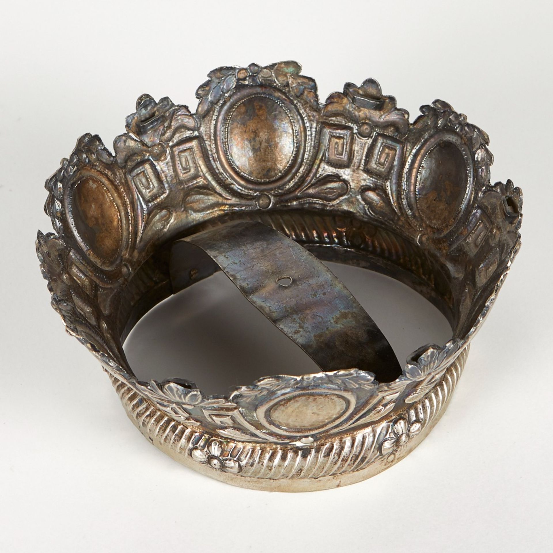 Spanish Colonial Silver Santos Crown - Bild 2 aus 5