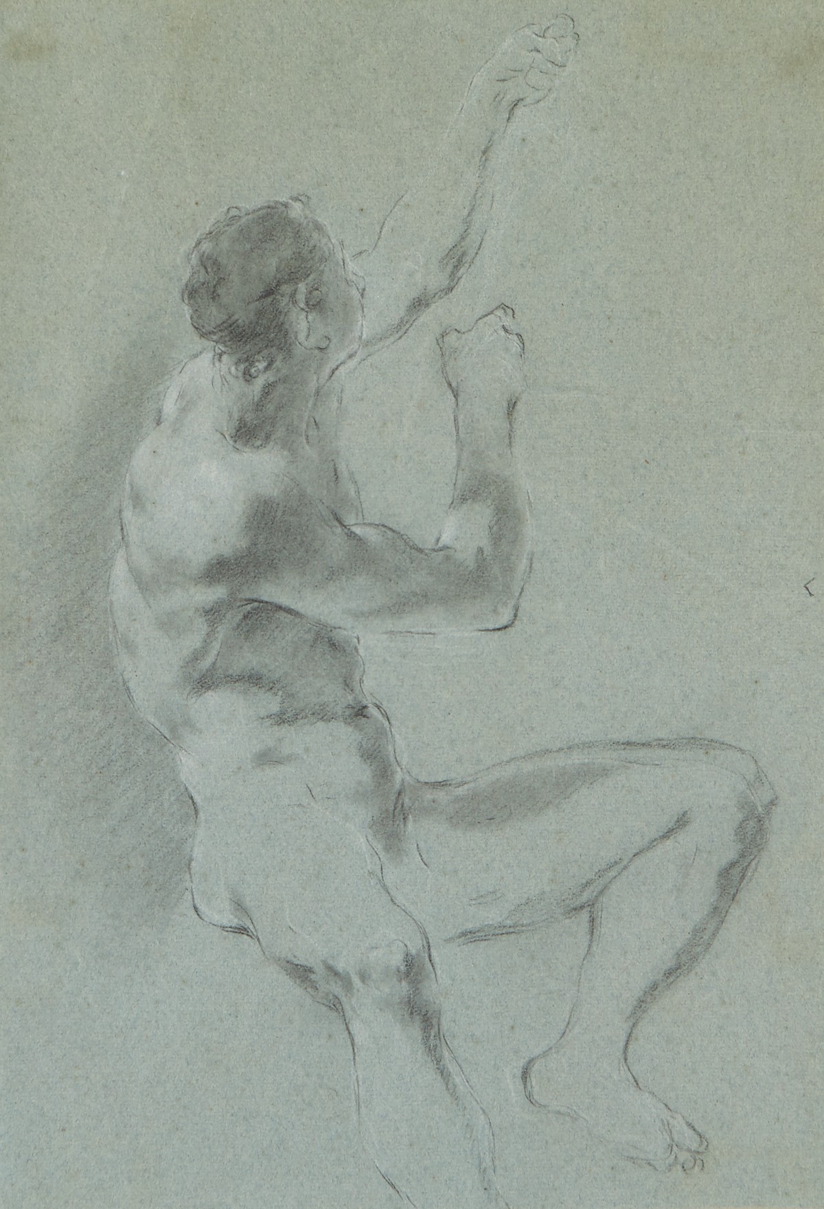 Claudio Francesco Beaumont Drawing of a Nude Man