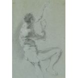 Claudio Francesco Beaumont Drawing of a Nude Man