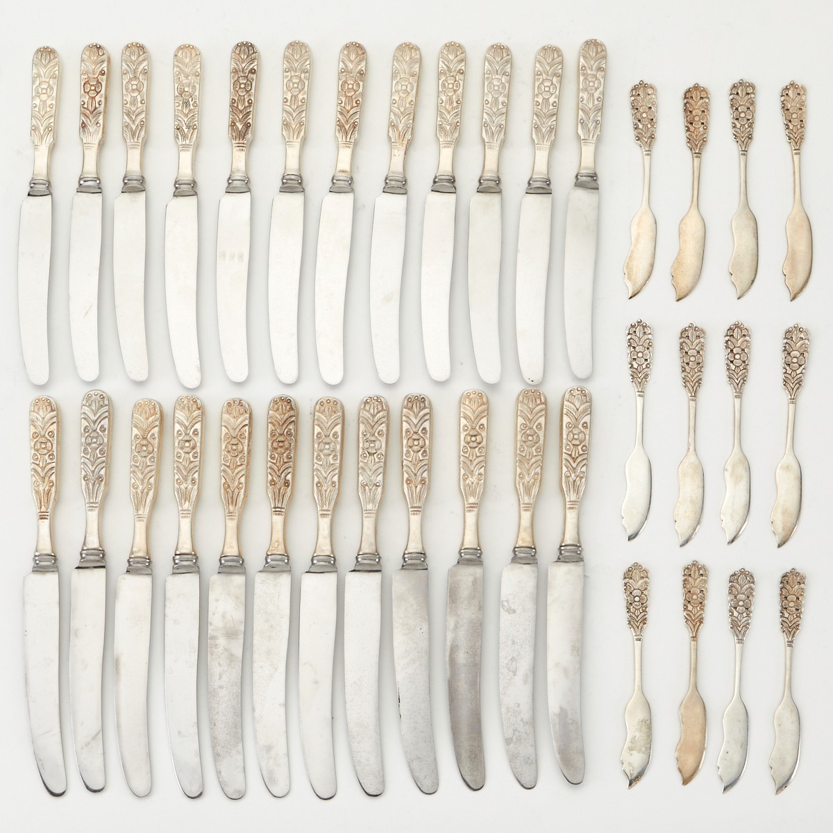 Massive Set of Peruvian Sterling Silver Flatware - Image 7 of 11