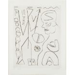 A.R. Penck "Ubergang (Passage)" Drypoint