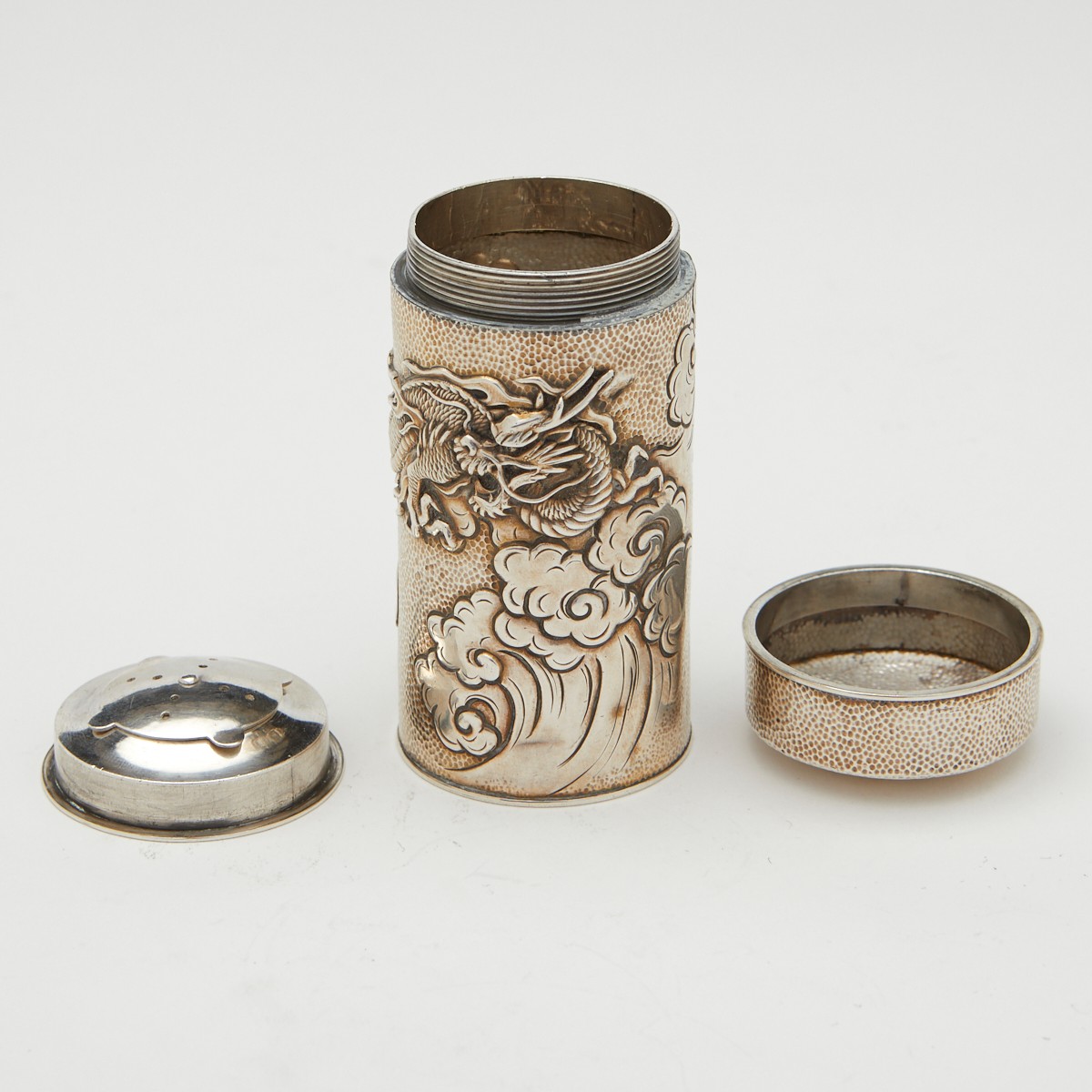 Japanese Sterling Dragon Muffineer - Image 6 of 8