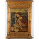 Madonna and Child Painting on Panel Follower of Bernard van Orley