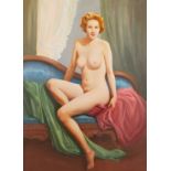 Charles Rubino Painting Seated Nude