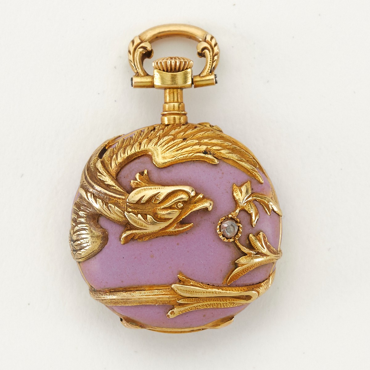 Enamel and 18K Gold Pocket Watch - Image 2 of 2