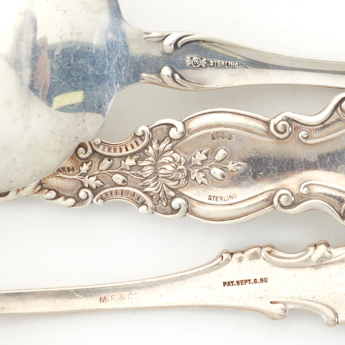 Grp: 6 Whiting Sterling Silver Serving Sets - Image 2 of 3