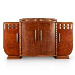 Jules Leleu Style Cabinet Sideboard