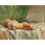 Charles Rubino Supine Nude on Bed