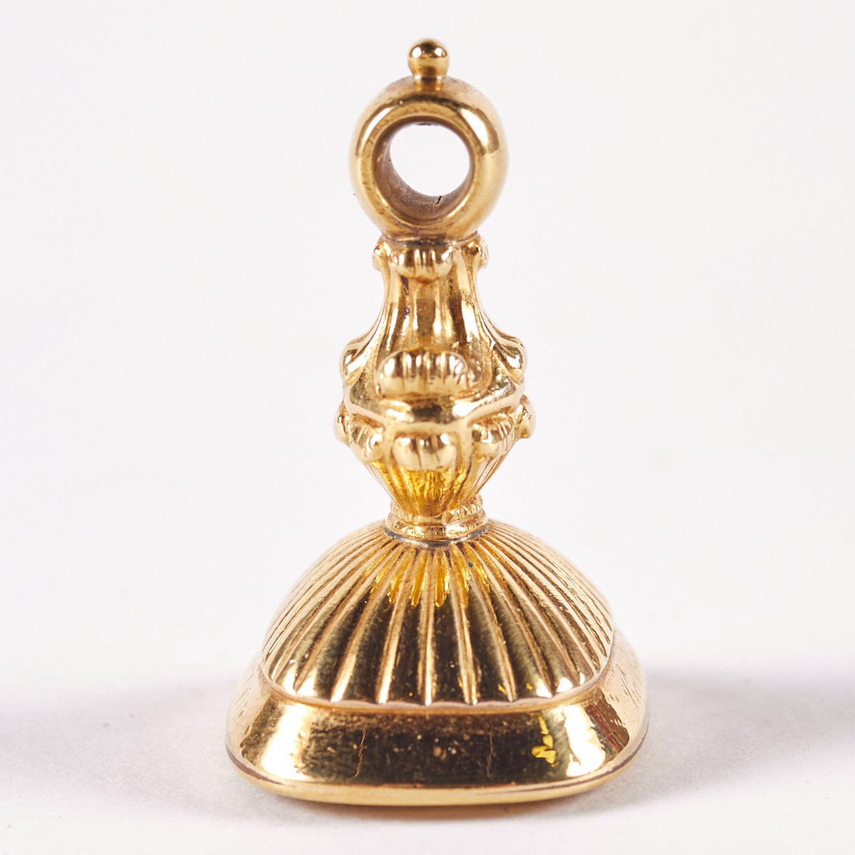 Gold Signet Seal w/ Engraved Stone - Image 4 of 7