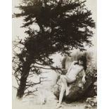 Chin San Long Photograph Nude with Tree Signed Silver Gelatin