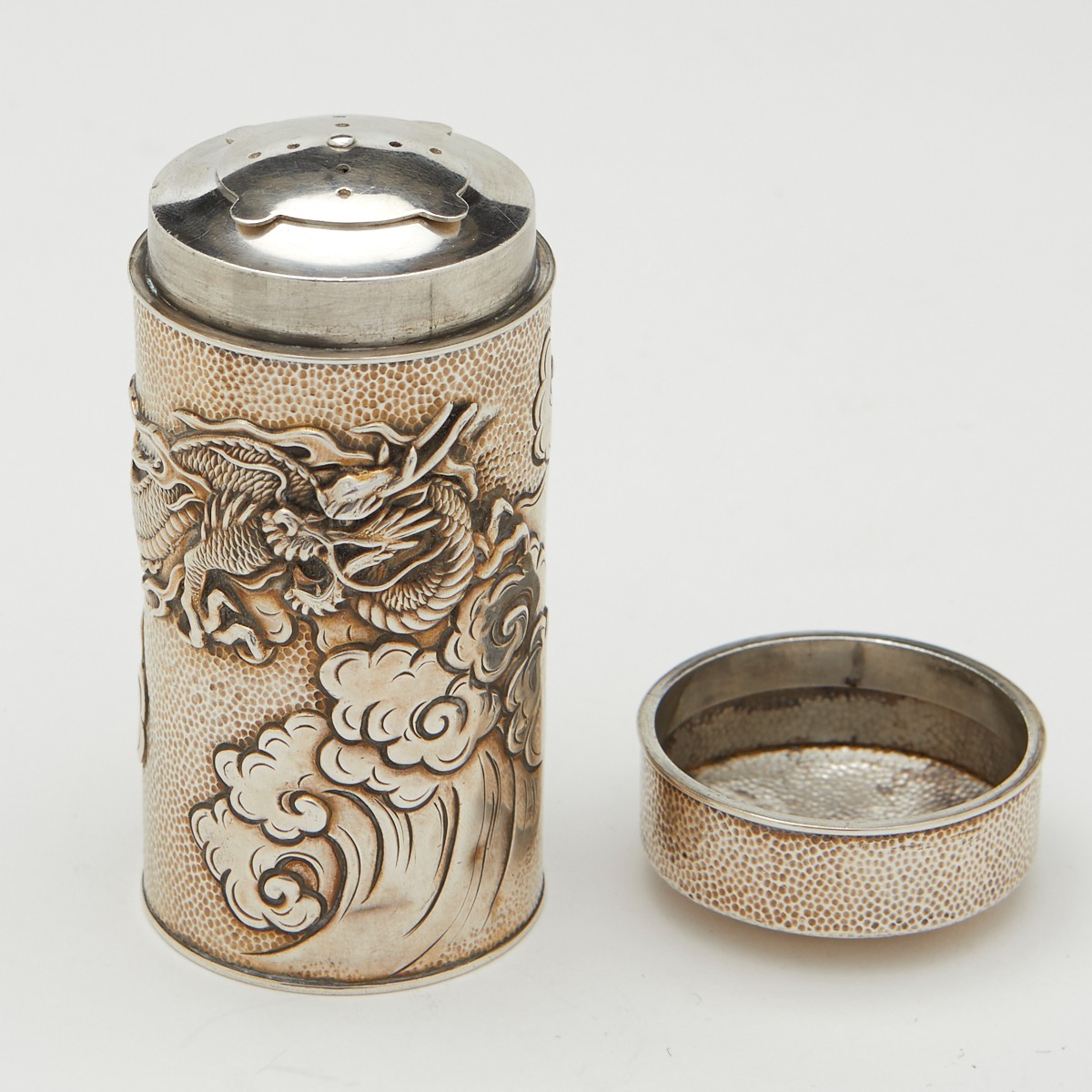 Japanese Sterling Dragon Muffineer - Image 5 of 8