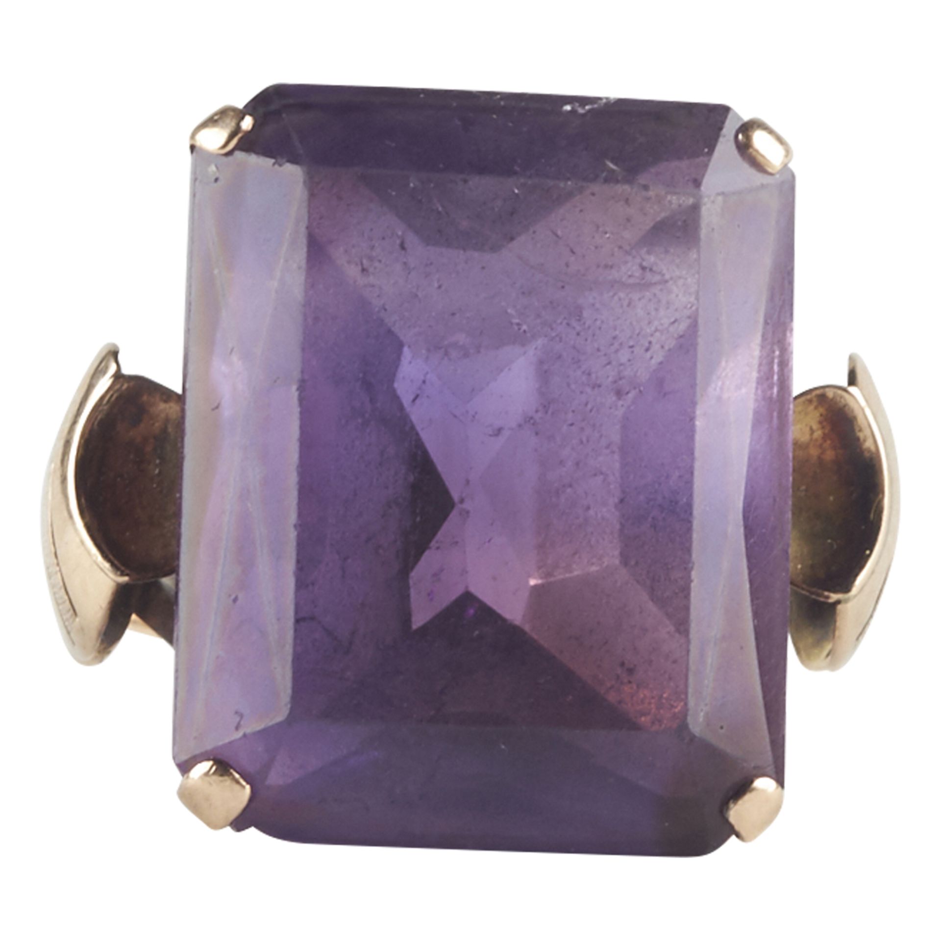 14K Yellow Gold Amethyst Fashion Ring - Image 3 of 5