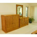 Bamboo and Rattan Bedroom Set 3 Pcs