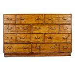 12 Drawer Split Bamboo Bureau