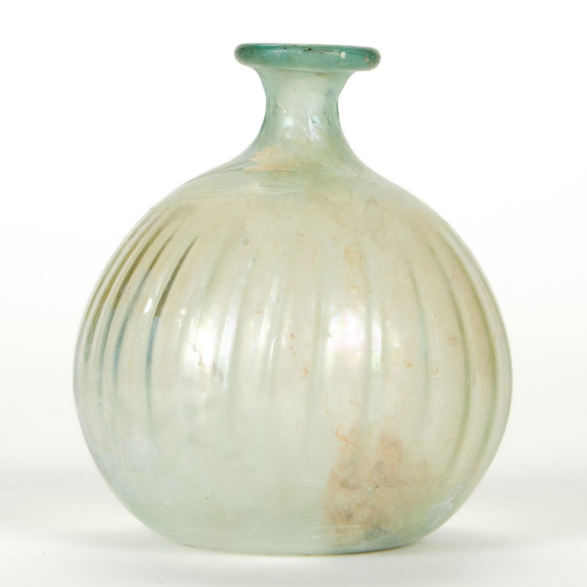 Roman Glass Bottle w/ Bulbous Form - Image 3 of 5