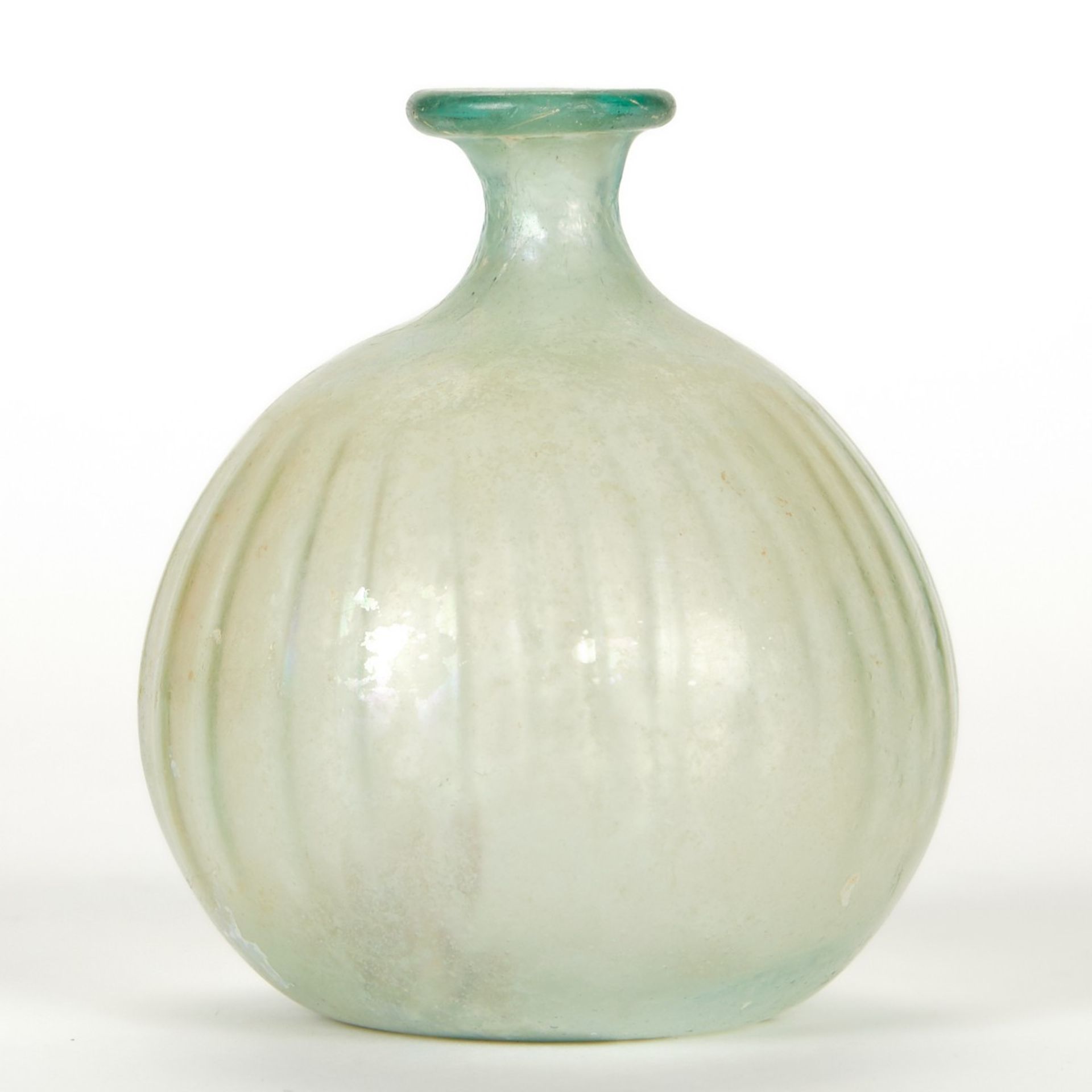 Roman Glass Bottle w/ Bulbous Form - Image 4 of 5