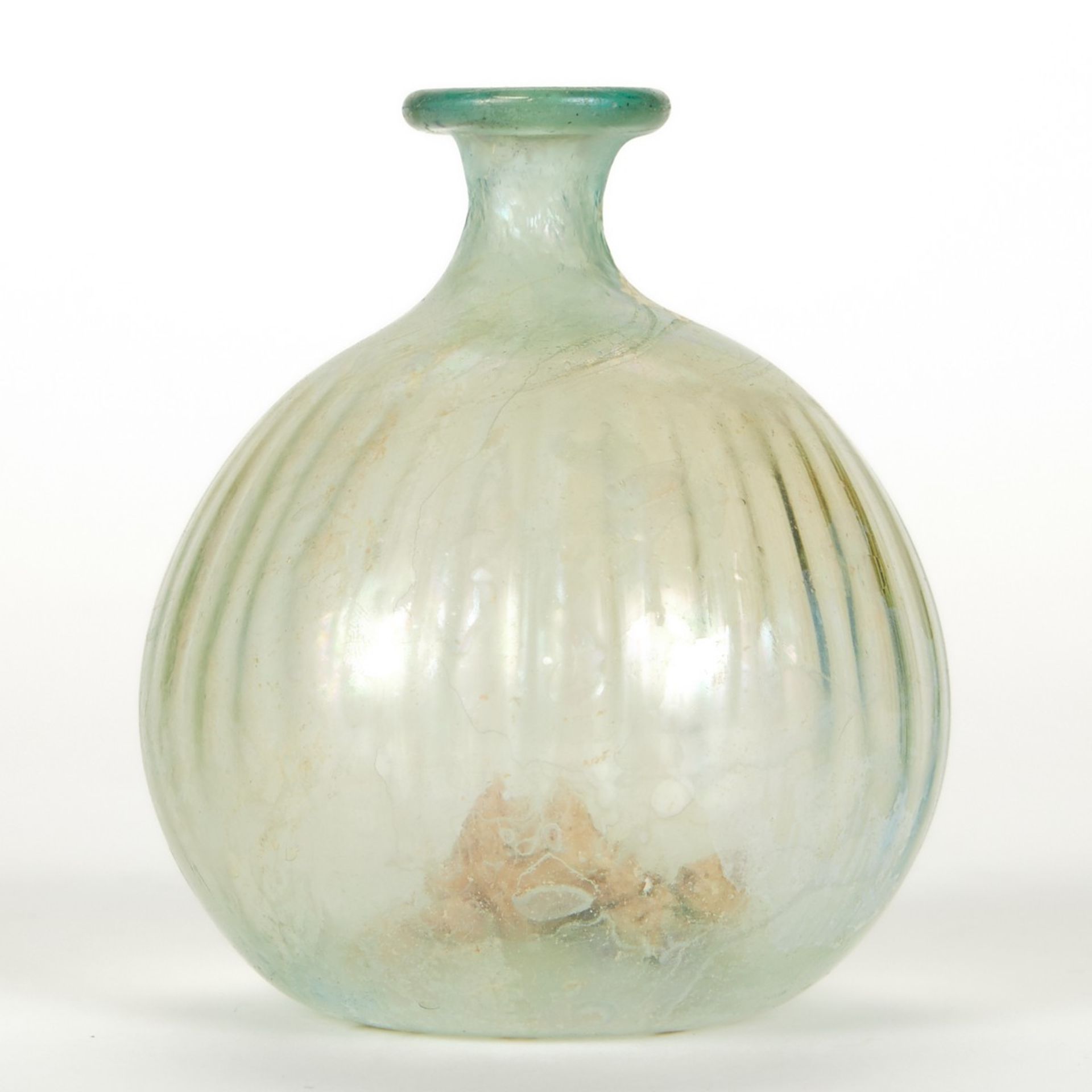 Roman Glass Bottle w/ Bulbous Form - Image 2 of 5