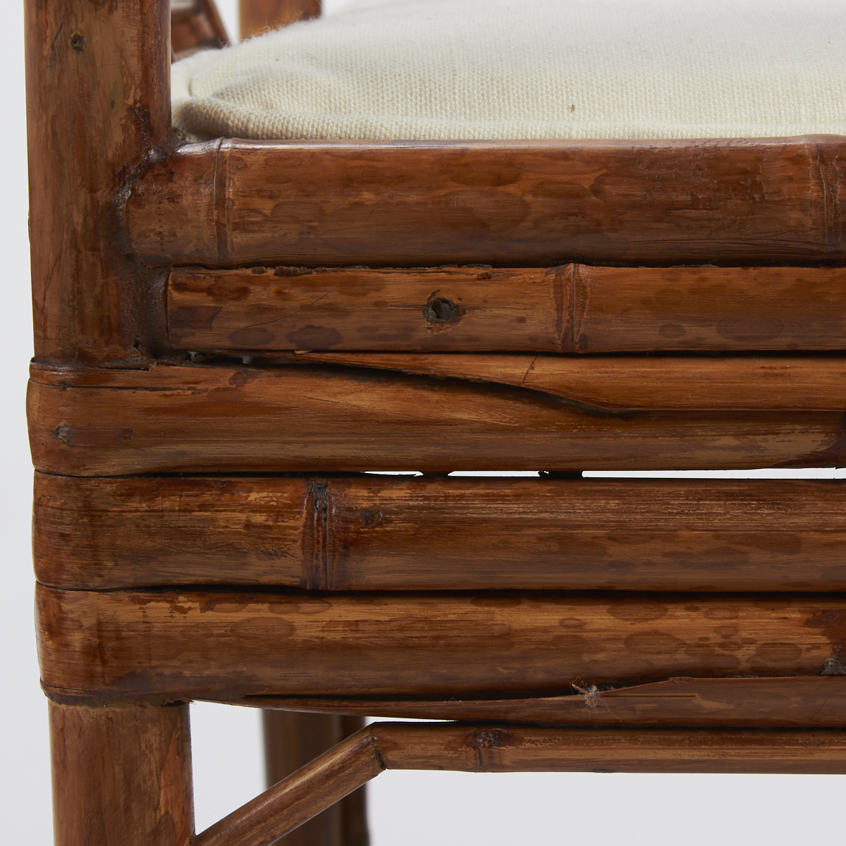 Pair of Chinese Bound Bamboo Chairs - Image 6 of 9