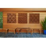 Set of 3 Large Chinese 19th c. Architectural Screens