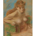 Eugene Speicher Nude Pastel Drawing