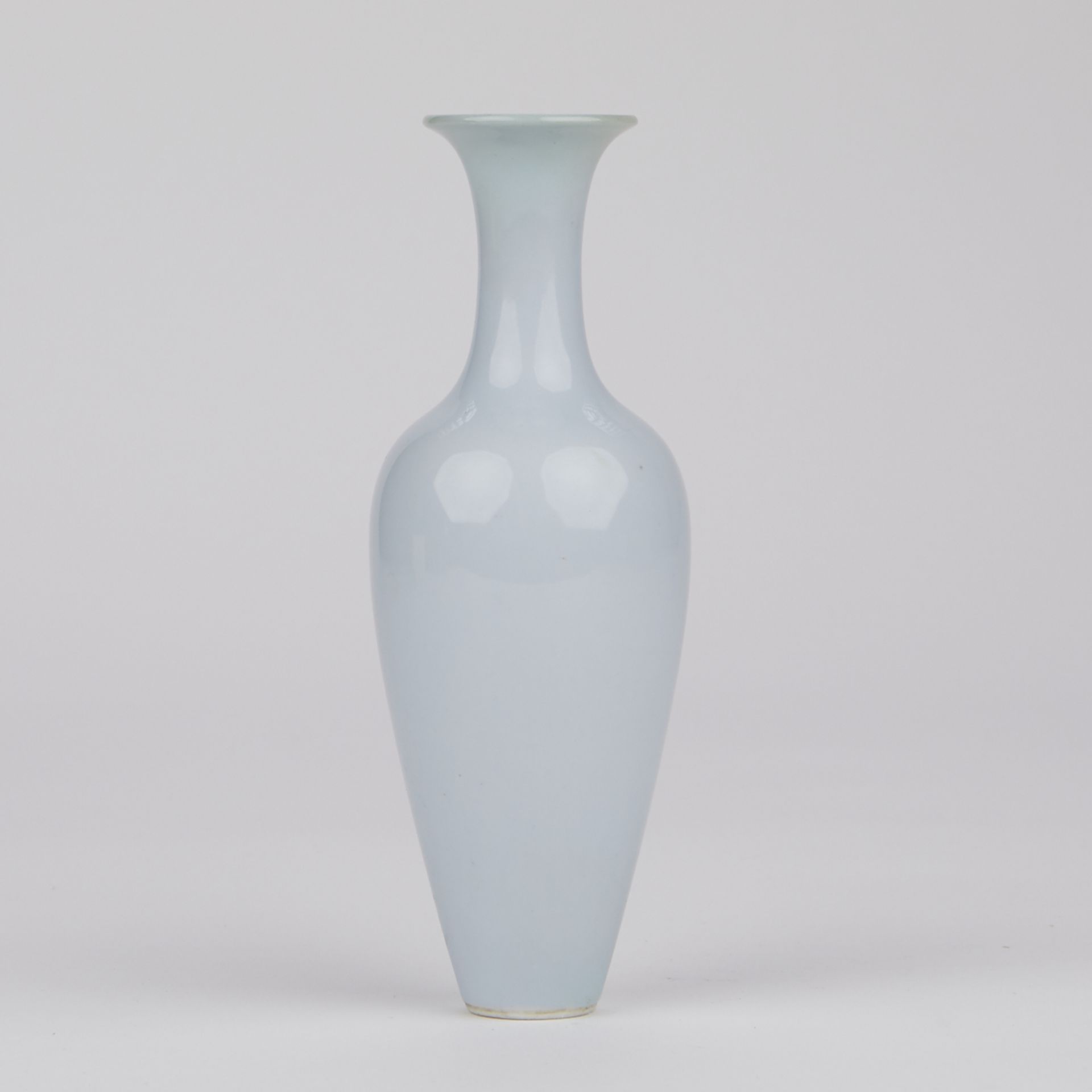 Chinese Claire-de-lune Porcelain Vase w/ Box - Marked