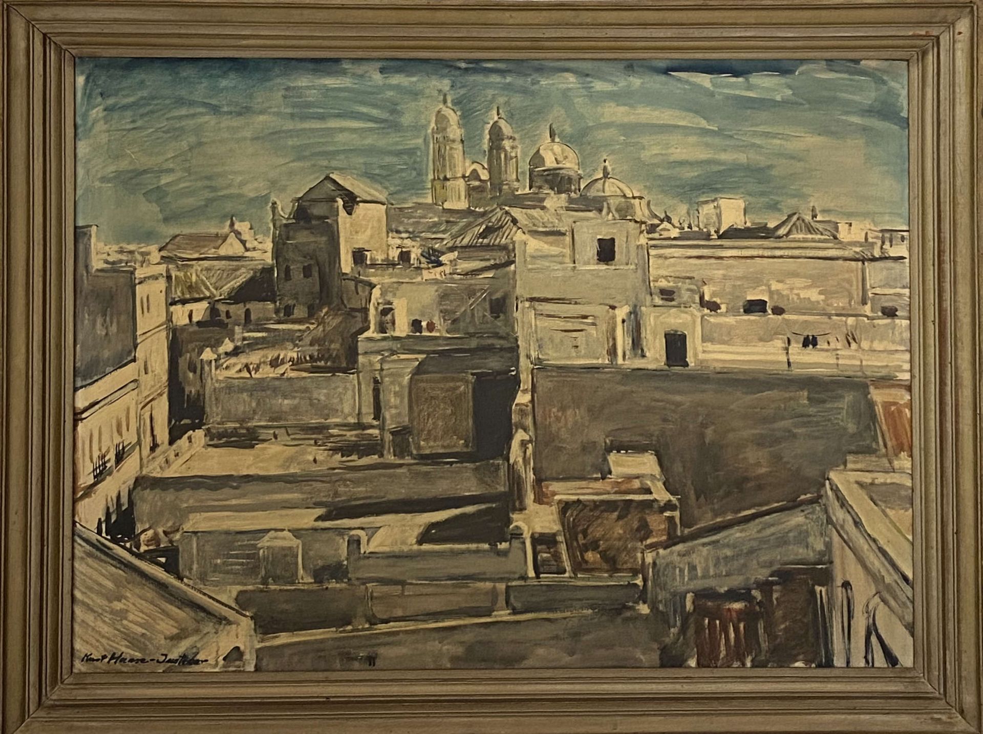Kurt Haase - Jastrow, Blick auf Cadiz mit der Kathedrale - Image 2 of 3