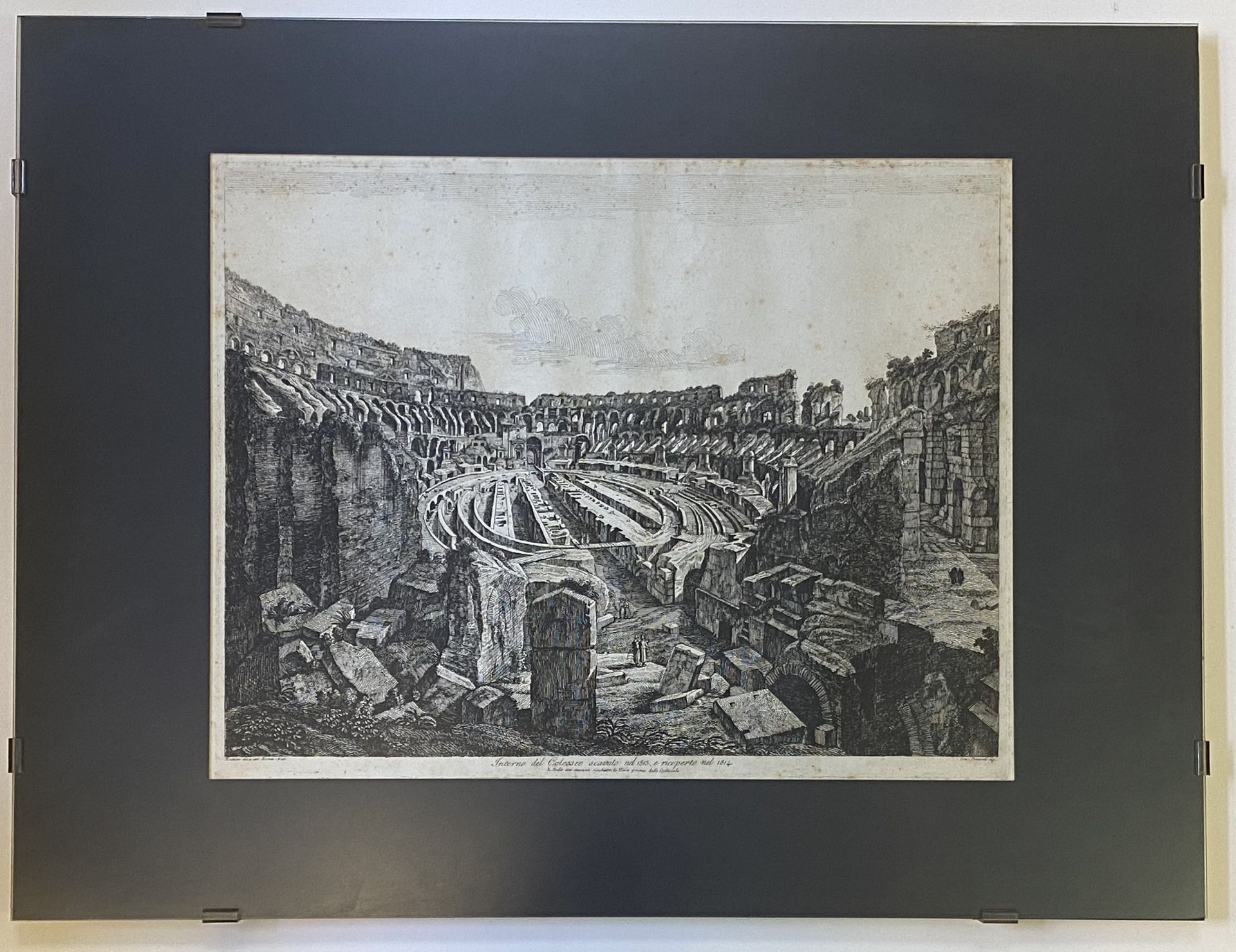 Luigi Rossini, Das Colosseum in Rom 1813/14 - Image 2 of 2