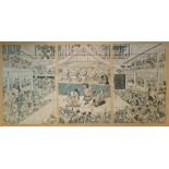 Utagawa Toyokuni, Aufführung im Kabuki - Theater in Edo