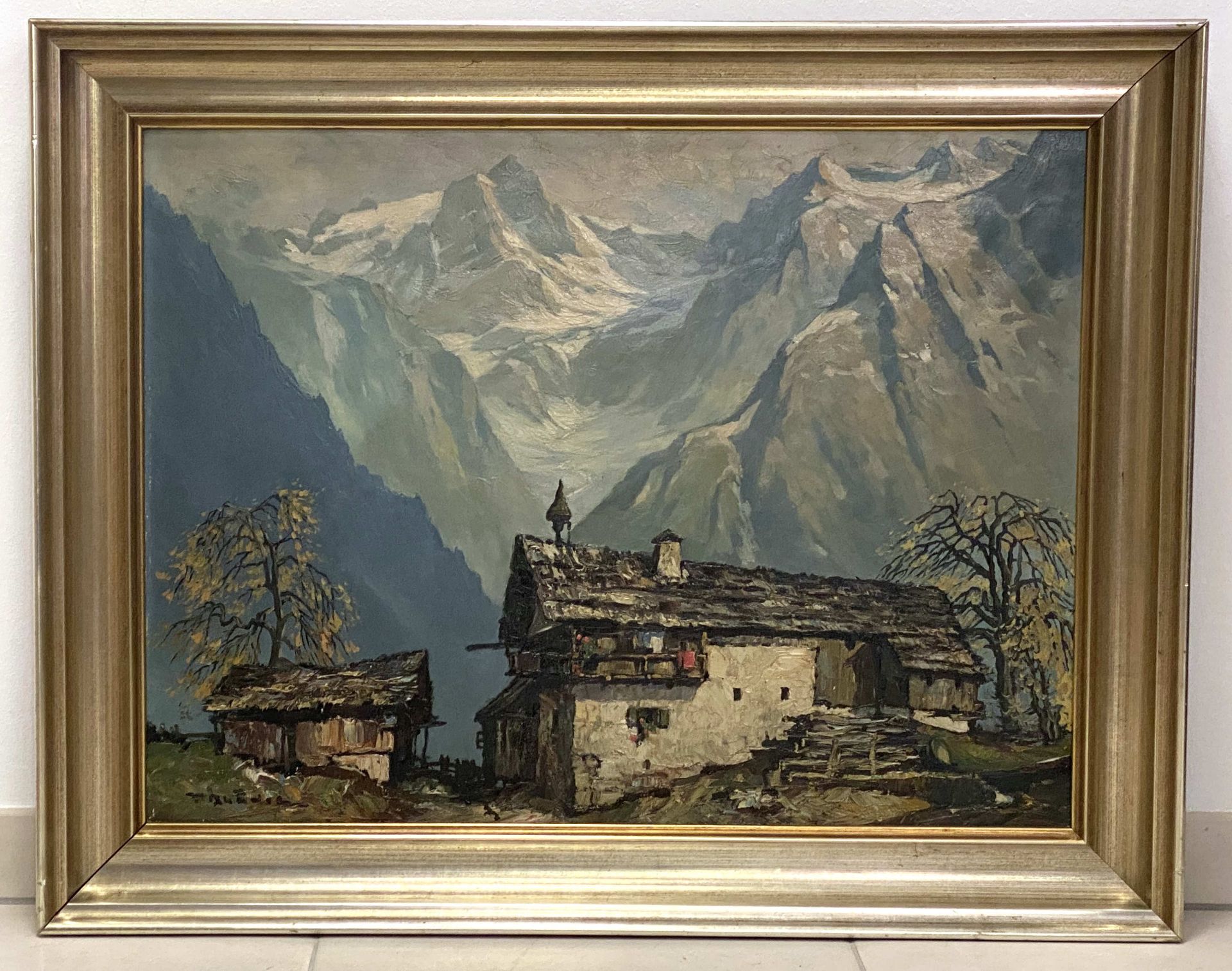 Fritz  Blädel, Bergbauernhof   in  den  Alpen  - Bild 2 aus 3