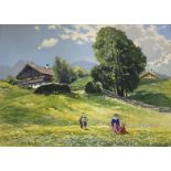 Willy Moralt, Sommer bei Lenggries