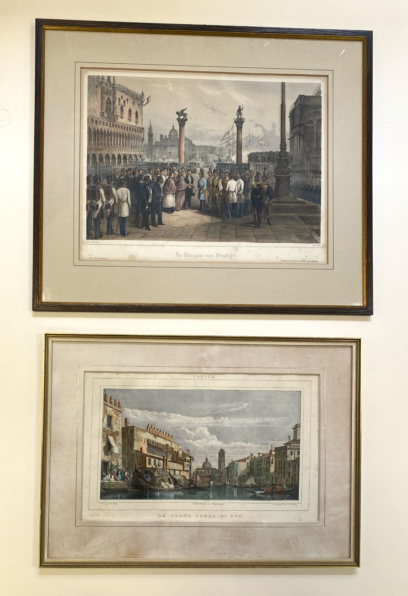 Zwei Venedig - Ansichten (Lithographien)