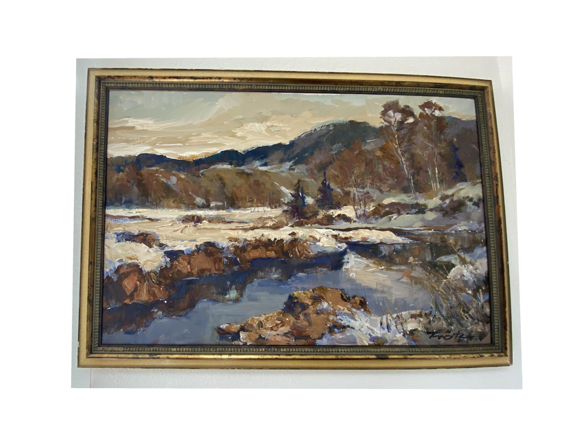 Robert Trätzl, Winterlandschaft mit Bachlauf - Image 2 of 4