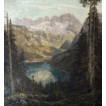 Otto Pippel, Großformatiges Gemälde „Der Gosausee mit Dachsteingebirge“
