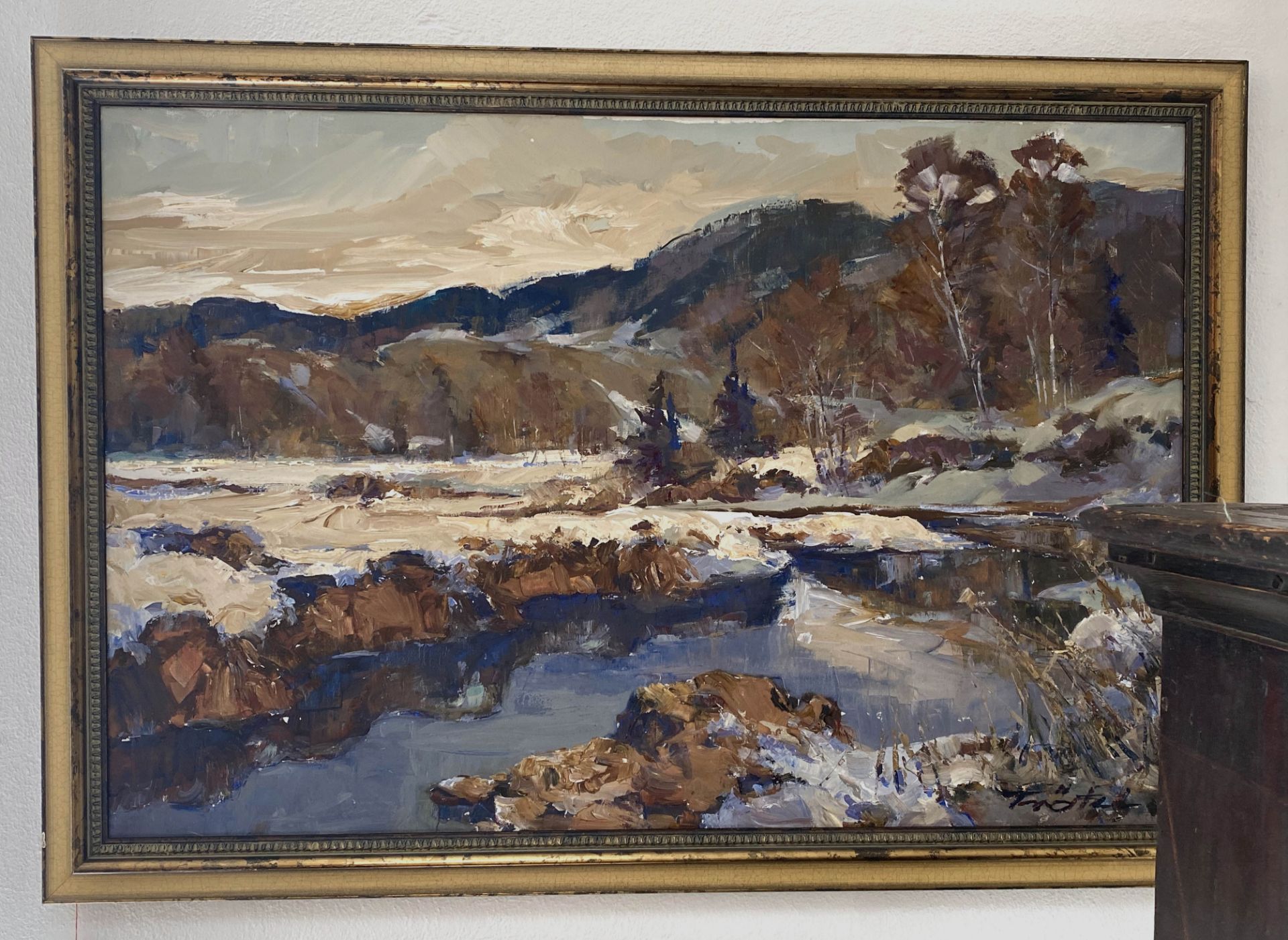 Robert Trätzl, Winterlandschaft mit Bachlauf - Image 3 of 4