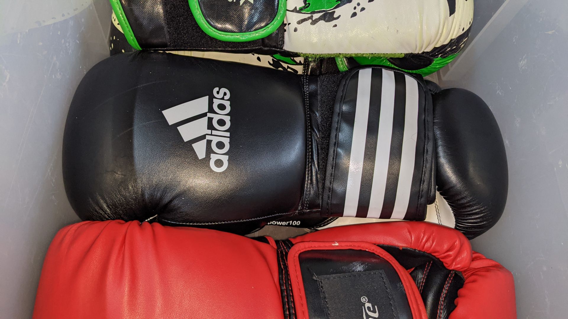 4 pairs of boxing gloves by Torpex, Fairtex, Crane & Adidas. NB please note rip to one of the Torpe - Image 5 of 10