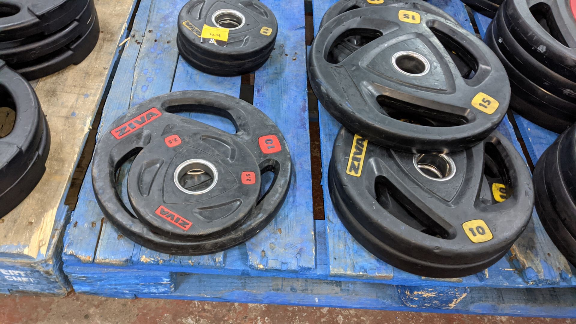 Quantity of Ziva weighted plates in 2 different colour schemes - in total this lot comprises 4 off 2 - Image 3 of 6