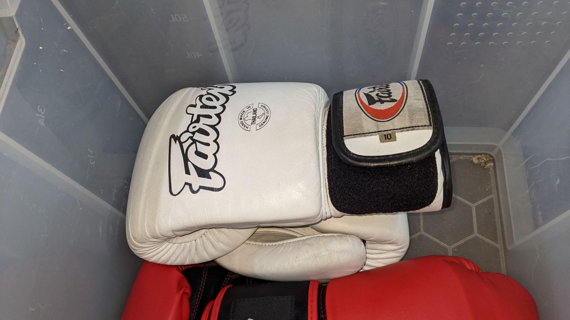 4 pairs of boxing gloves by Torpex, Fairtex, Crane & Adidas. NB please note rip to one of the Torpe - Image 3 of 10