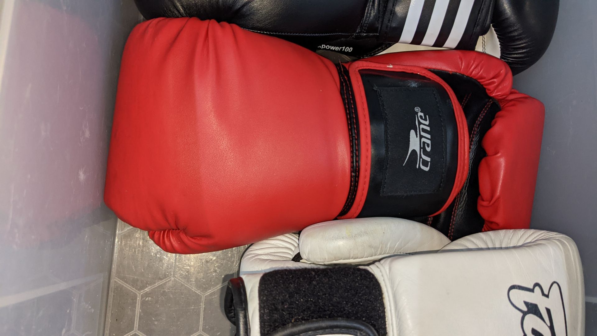 4 pairs of boxing gloves by Torpex, Fairtex, Crane & Adidas. NB please note rip to one of the Torpe - Image 4 of 10